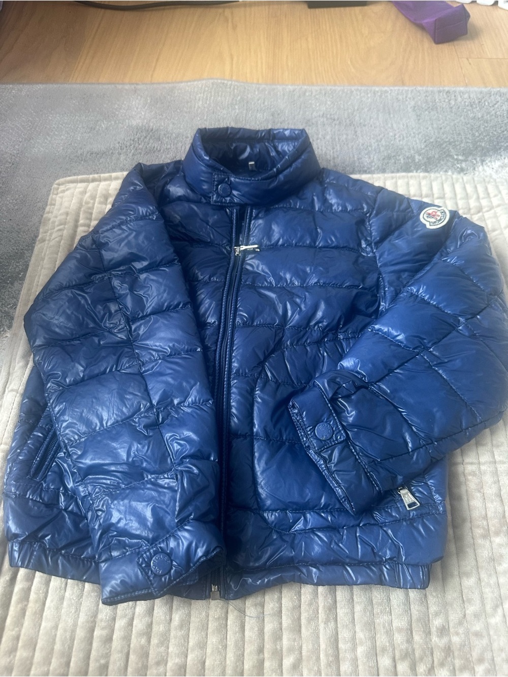 Moncler Navy Blue Kids Puffer Jacket